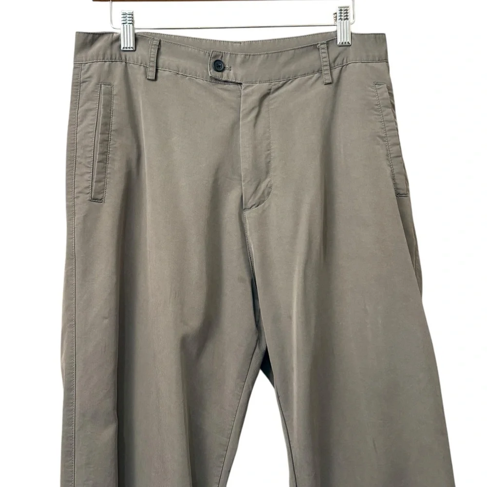 BONELESS Taupe Gray Slim Light Weight Pants‎ Ankle Zip Pants Size Medium